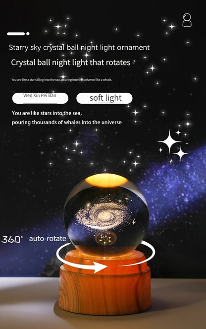 Rotating Galaxy Crystal Ball